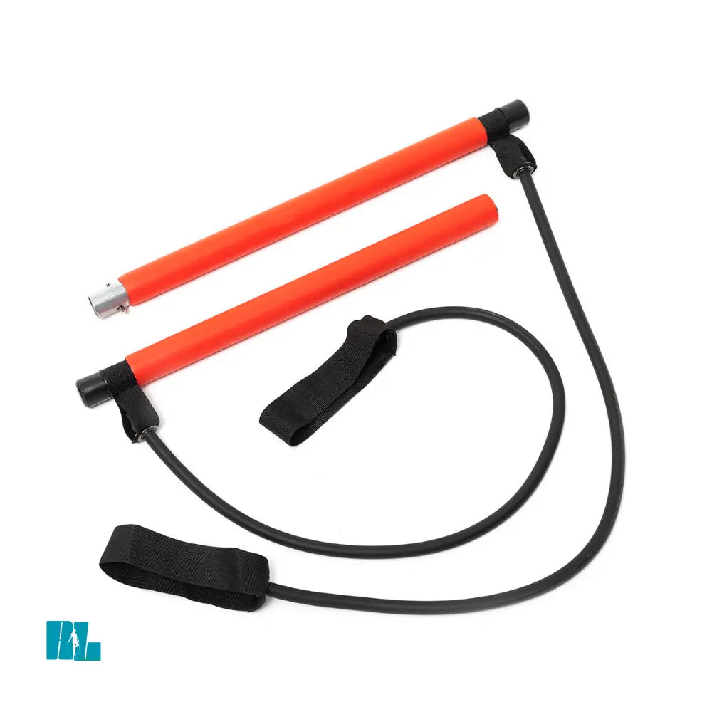 Fitness Bar avec Bandes de Résistance + Guide d’Exercices Bigbuy