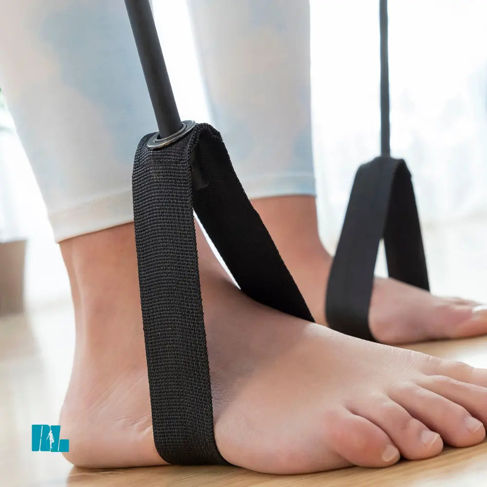 Fitness Bar avec Bandes de Résistance + Guide d’Exercices Bigbuy