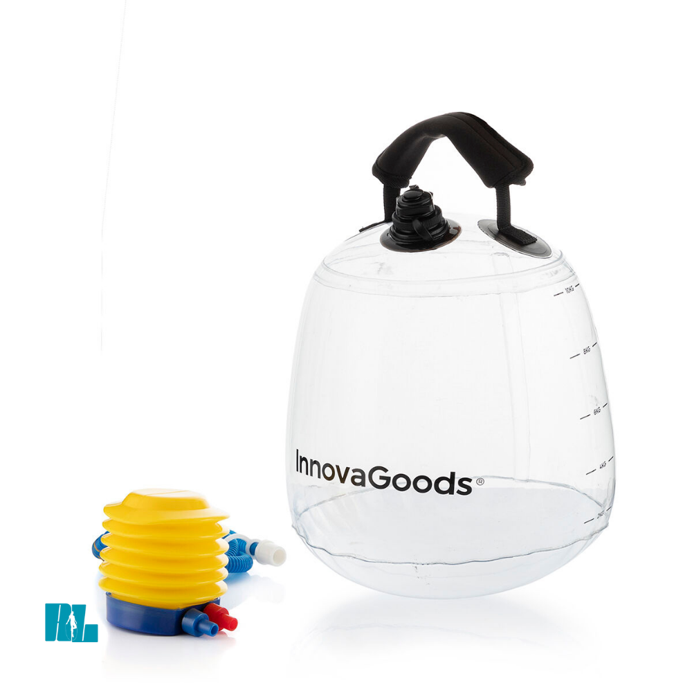 Kettlebell à Eau Gonflable avec Guide d’Exercices Bigbuy